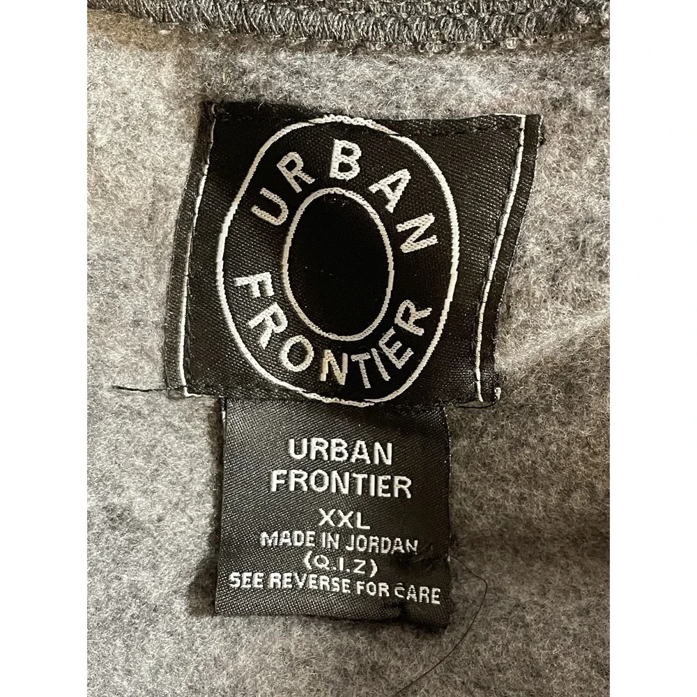 Urban Frontier Mens Size XXL Nwt 1/4 Zip Gray Long Sleeved Sweatshirt Pockets - Picture 6 of 8